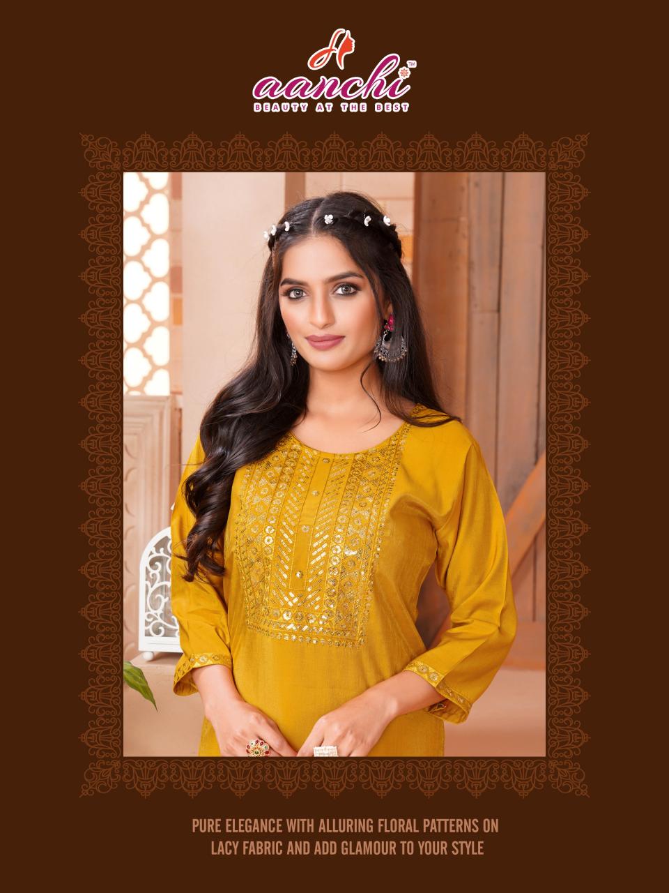 Aanchi Sushi catalog kurti wholesale market in india