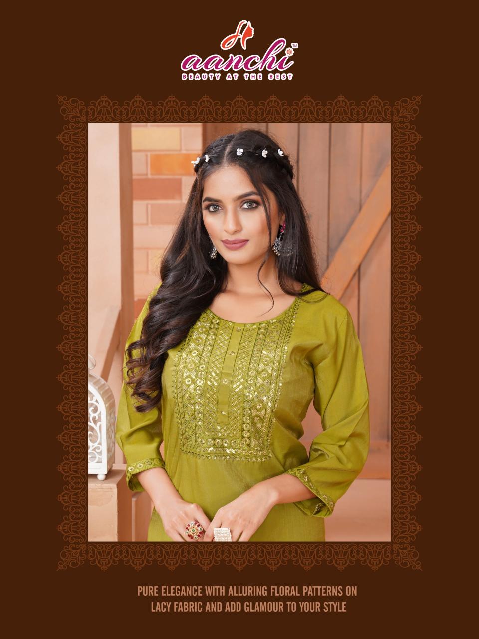 Aanchi Sushi catalog kurti wholesale market in india