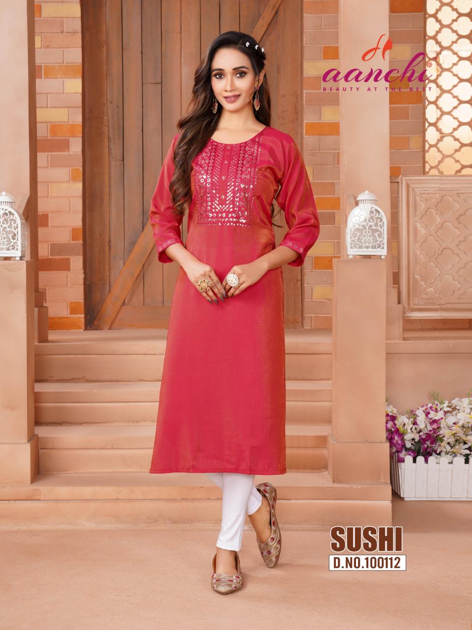 Aanchi Sushi catalog kurti wholesale market in india