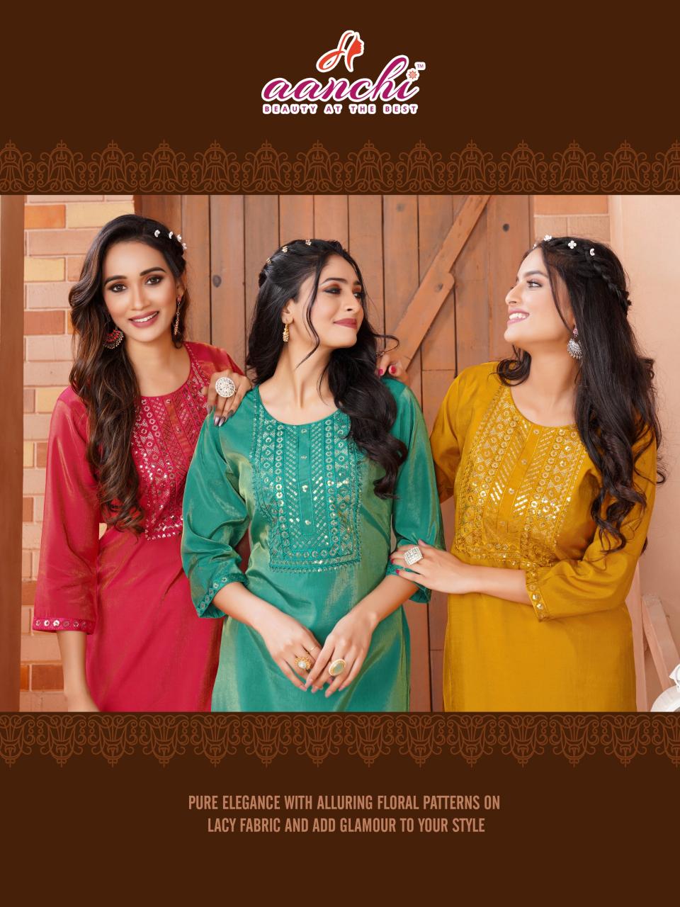 Aanchi Sushi catalog kurti wholesale market in india