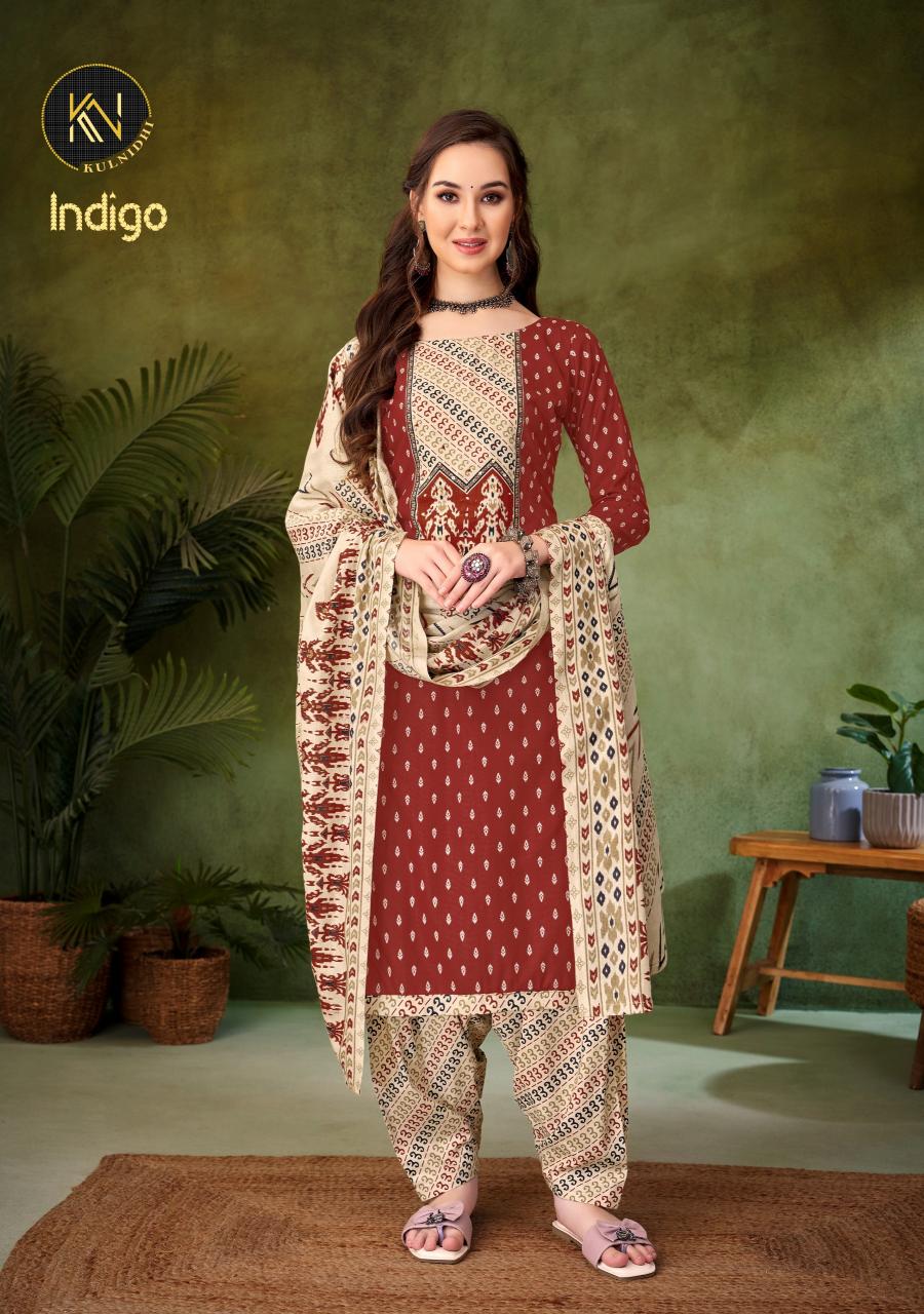 Alok Kulnidhi Indigo catalog suits dress material wholesale with price