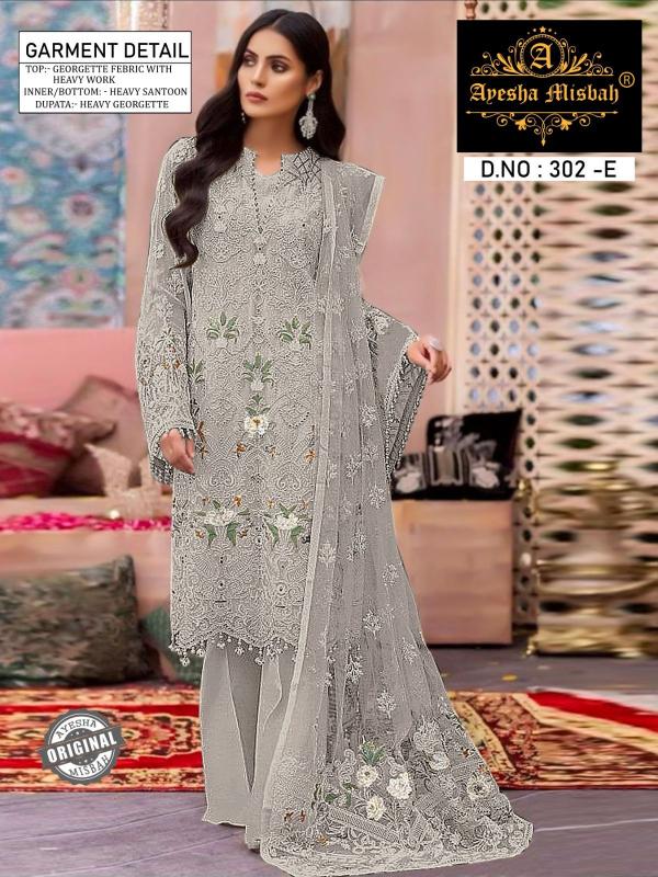 Ayesha Misbah 302 Catalog Georgette pakistani suits online shopping india