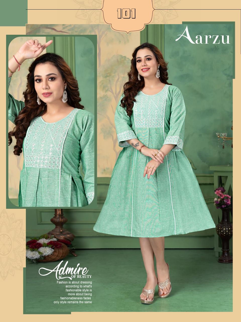 Beauty Aarzu Catalog wholesale kurti manufacturer