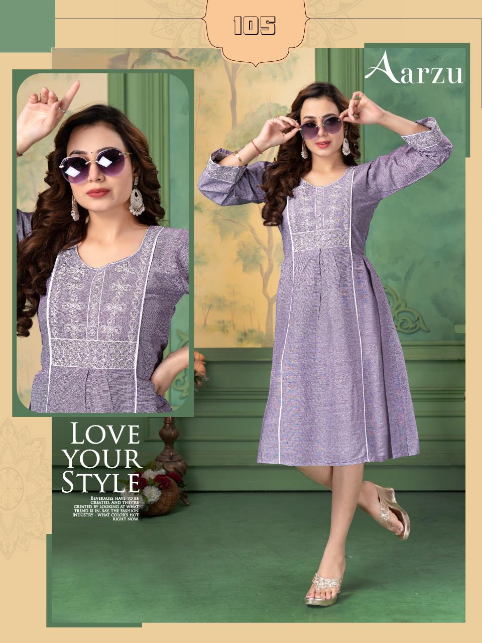 Beauty Aarzu Catalog wholesale kurti manufacturer