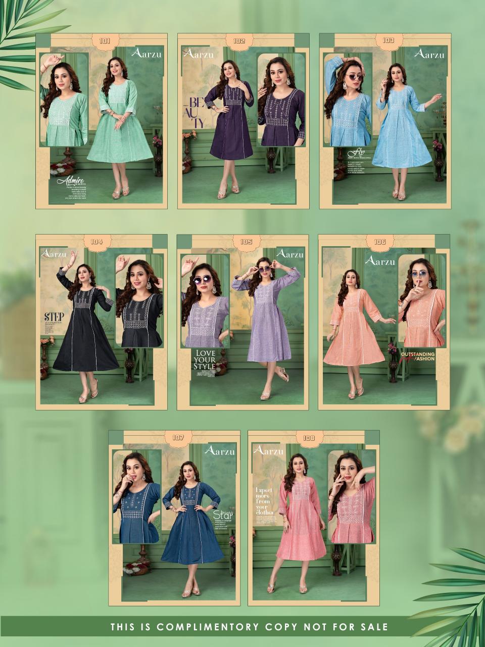 Beauty Aarzu Catalog wholesale kurti manufacturer