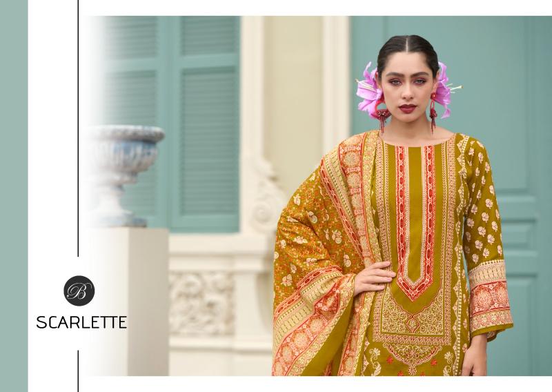 Belliza Scarlette Catalog dress materials wholesale shop in mangalagiri