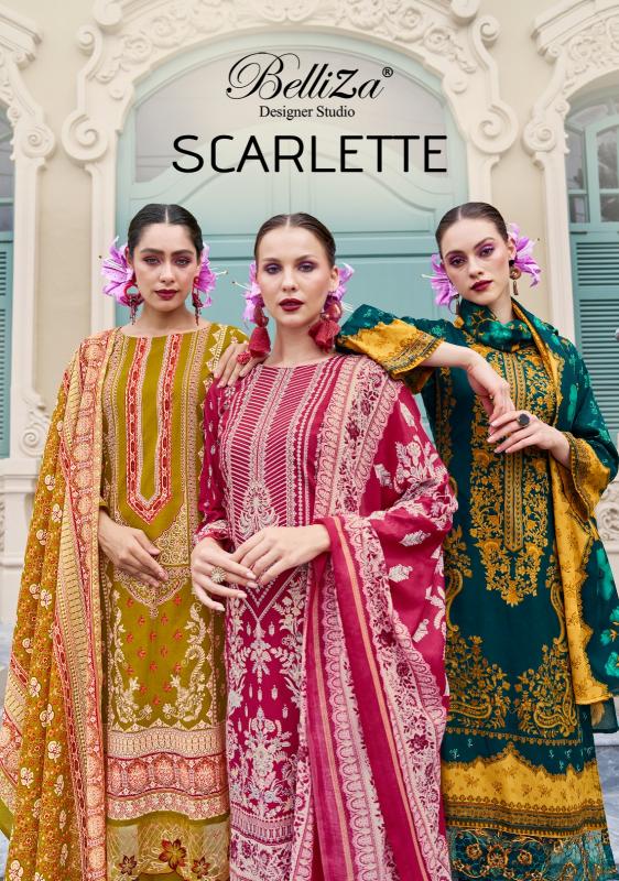 Belliza Scarlette Catalog dress materials wholesale shop in mangalagiri