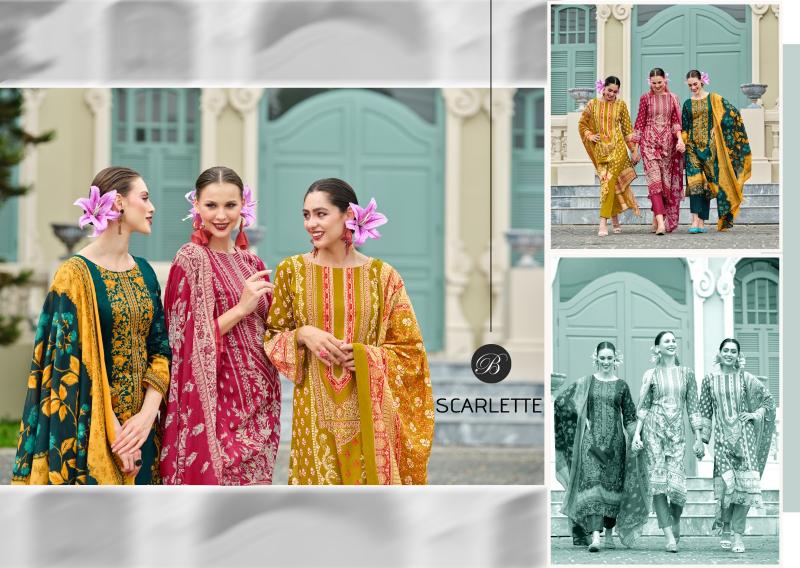 Belliza Scarlette Catalog dress materials wholesale shop in mangalagiri