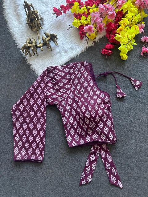Blousewala Pure Cotton Print Blouse