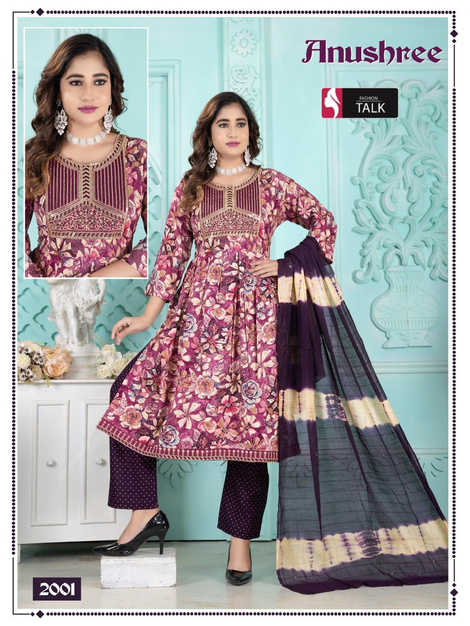 Fashion Talk Anushree Catalog kurti designs catalogue anarkali kurti