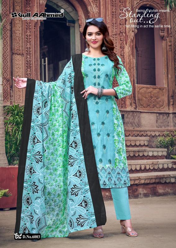 Gull AAhmed Bin Saeed vol 6 Catalog dress materials wholesalers in vijayawada