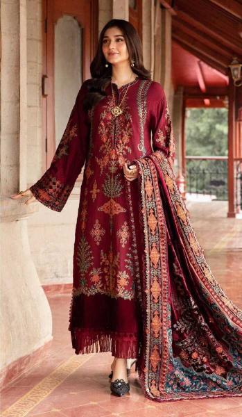 Hazzel 0155 Catalog Cotton Dupatta pakistani suit for eid