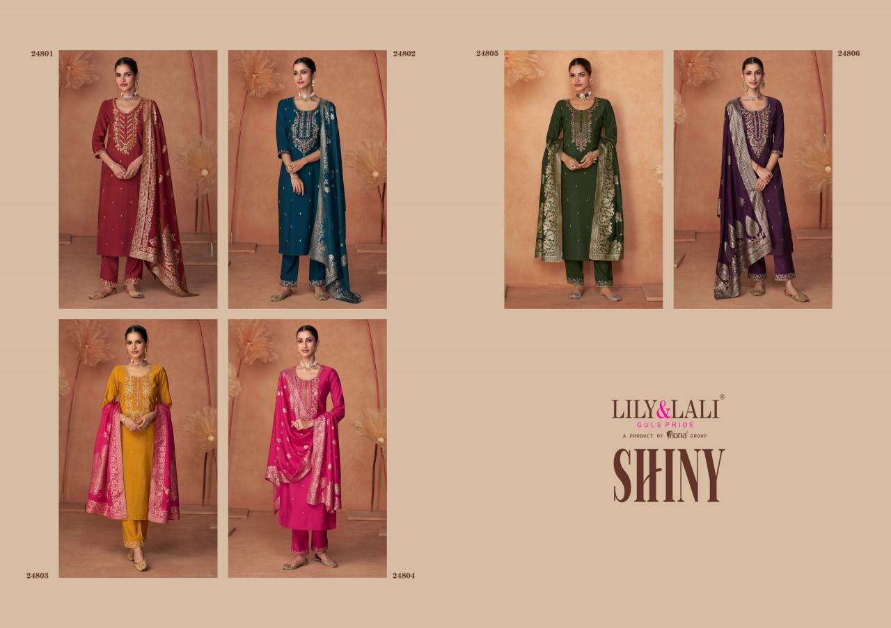 Lily & Lali Shiny Catalog trendy designer kurta pant set