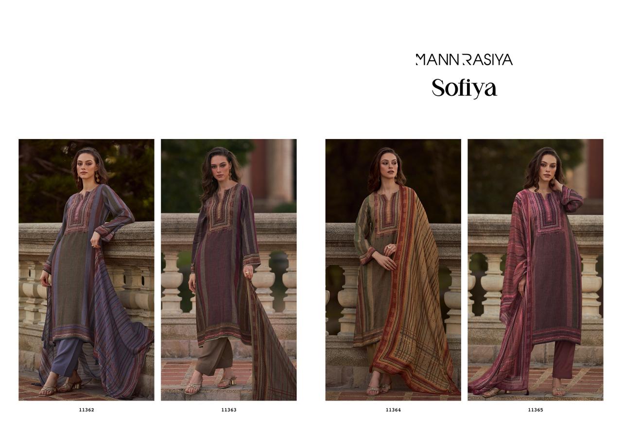 Mannrasiya Sofiya Catalog muslin silk salwar suit