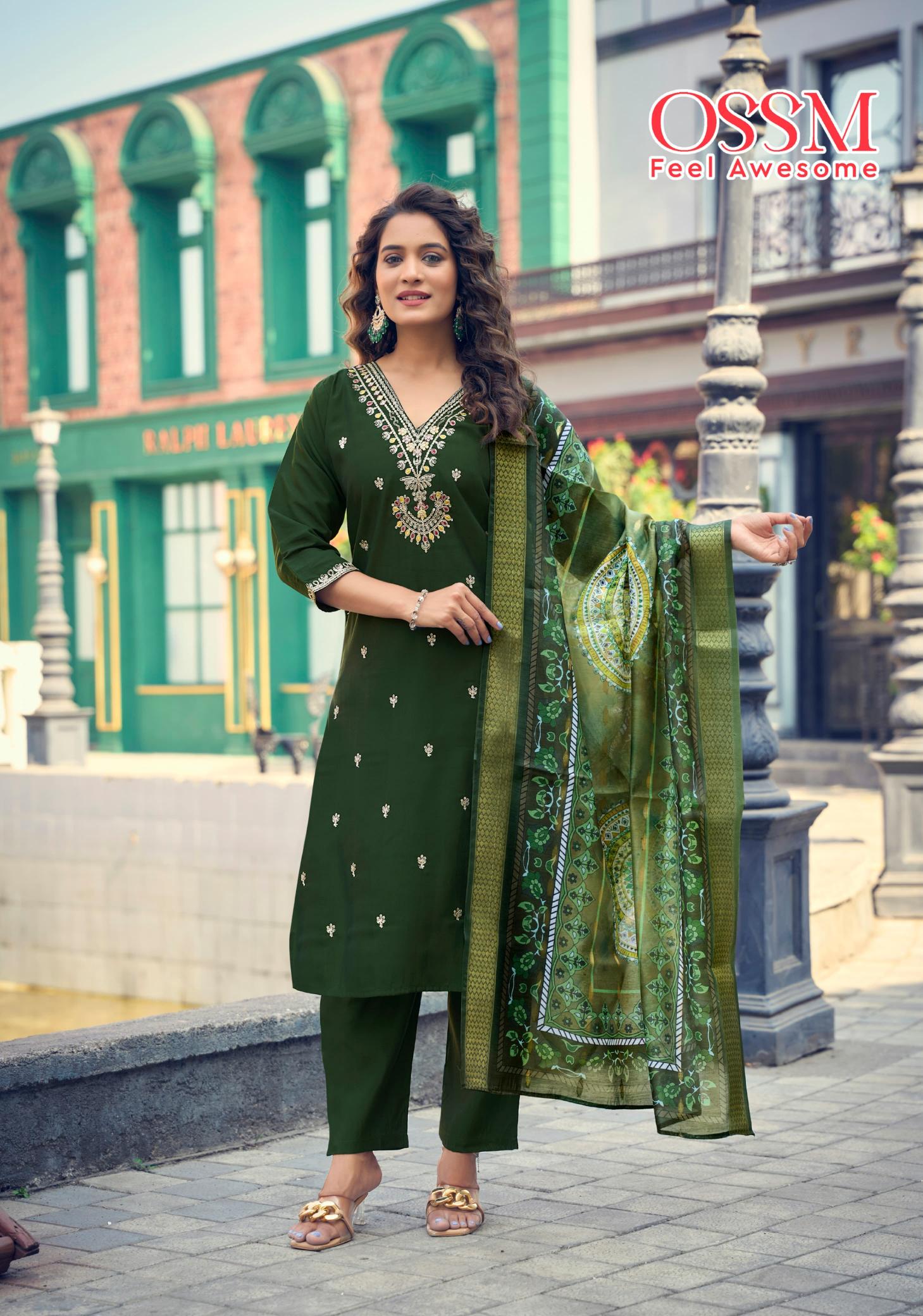Ossm Nusrat Vol 3 Catalog divyanshi kurtis catalogue wholesale