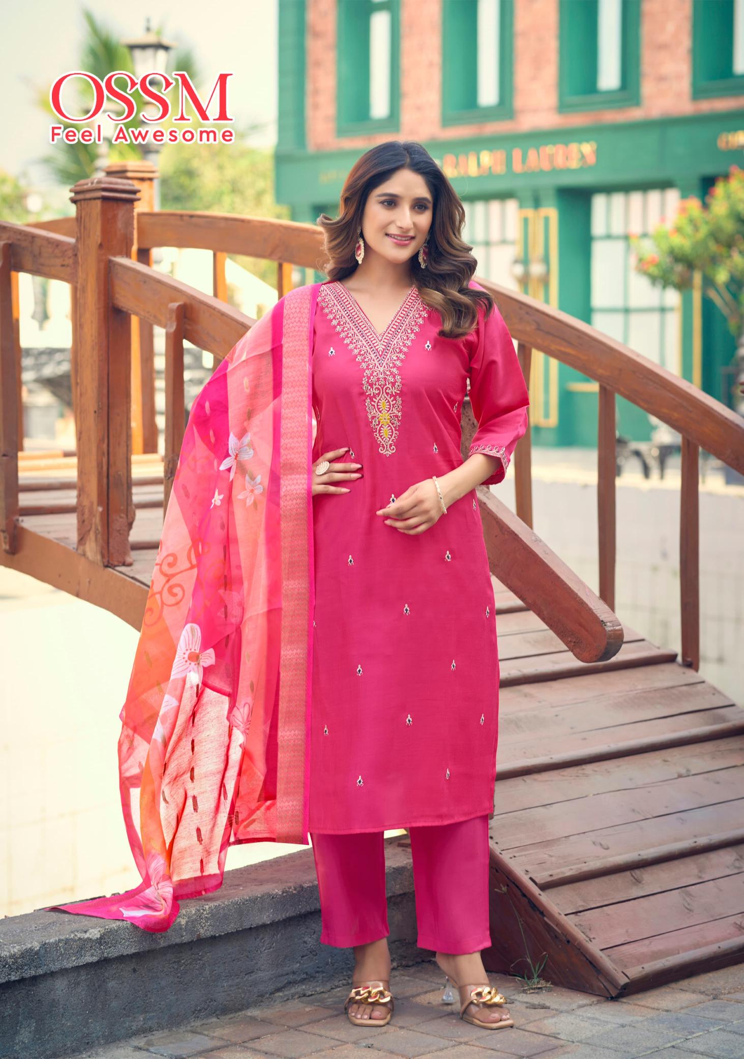 Ossm Nusrat Vol 3 Catalog divyanshi kurtis catalogue wholesale