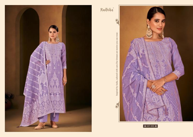 Radhika Azara Banarashi Adha Vol 3 Catalog surat dress material wholesalers in chennai