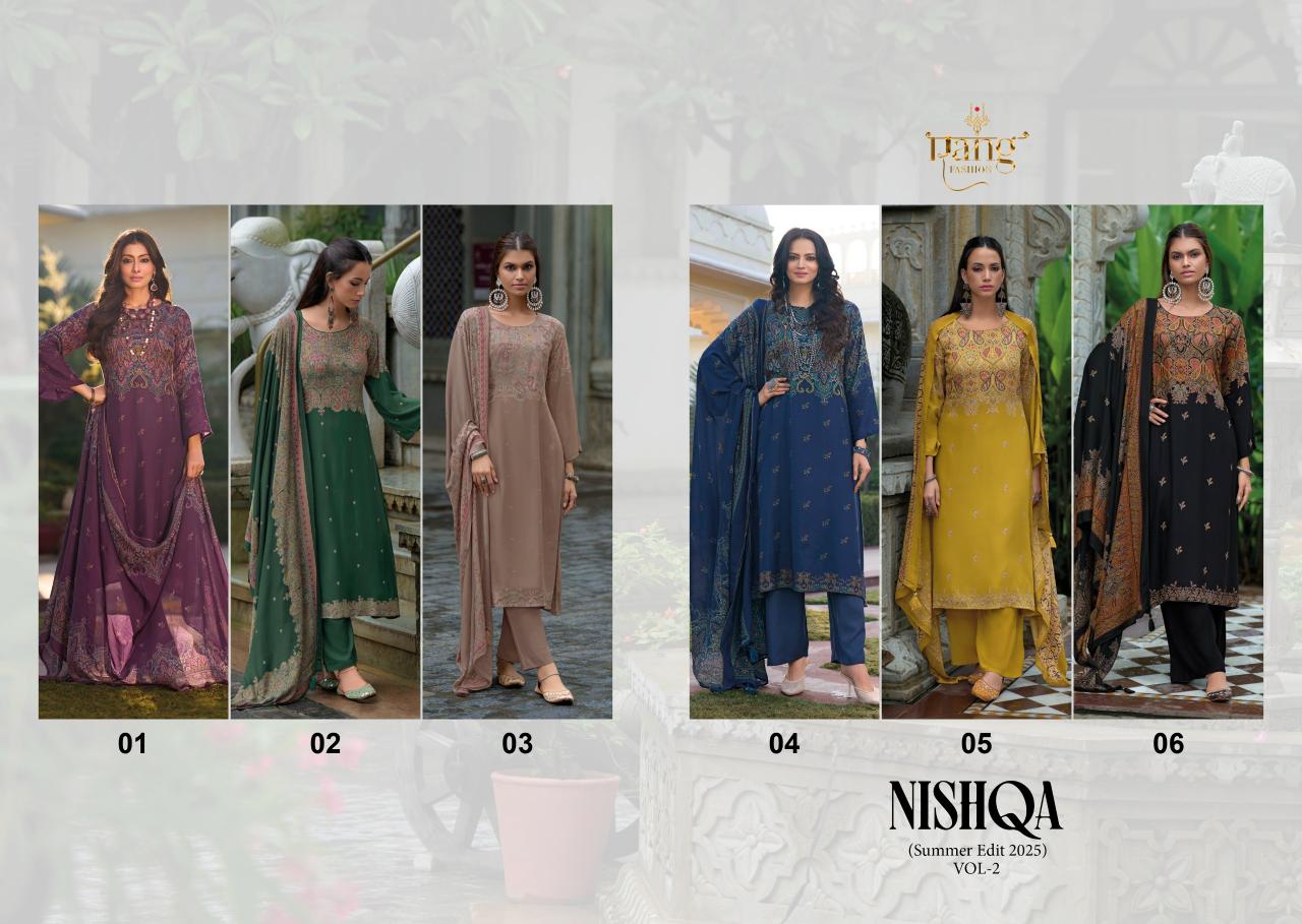 Rang Fashion Nishq Vol 2 Catalog salwar kameez suppliers wholesale uk