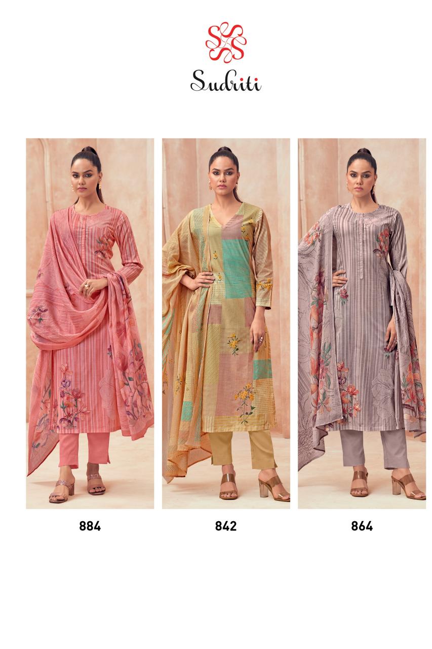 Sudriti Ditya Catalog unstitched salwar kameez wholesale pakistan