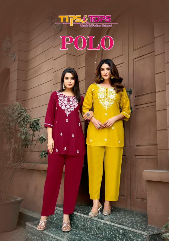 Tips & Tops Polo Catalog Heavy Reyon Co Ord Set
