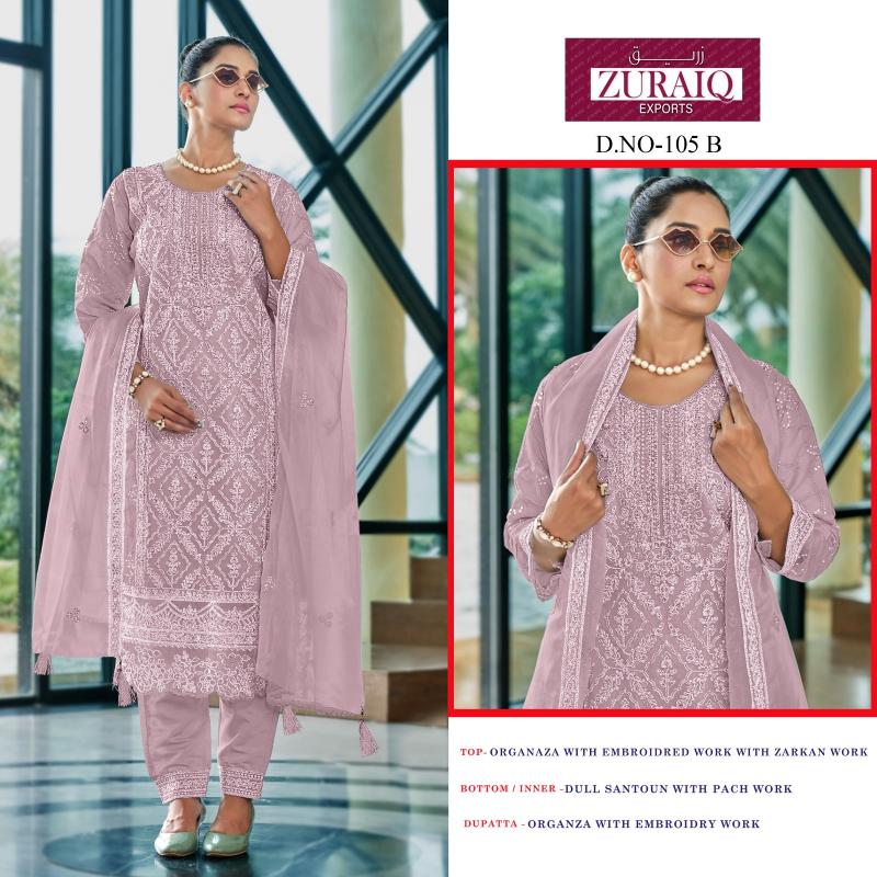 Zuraiq 105 ABCD Catalog pakistani salwar suit design