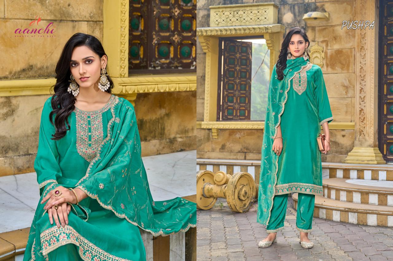 Aanchi Pushpa catalog selfie kurti india