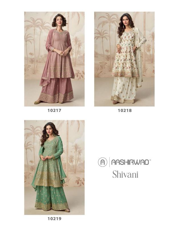 Aashirwad Shivani Catalog party wear salwar suits wholesale