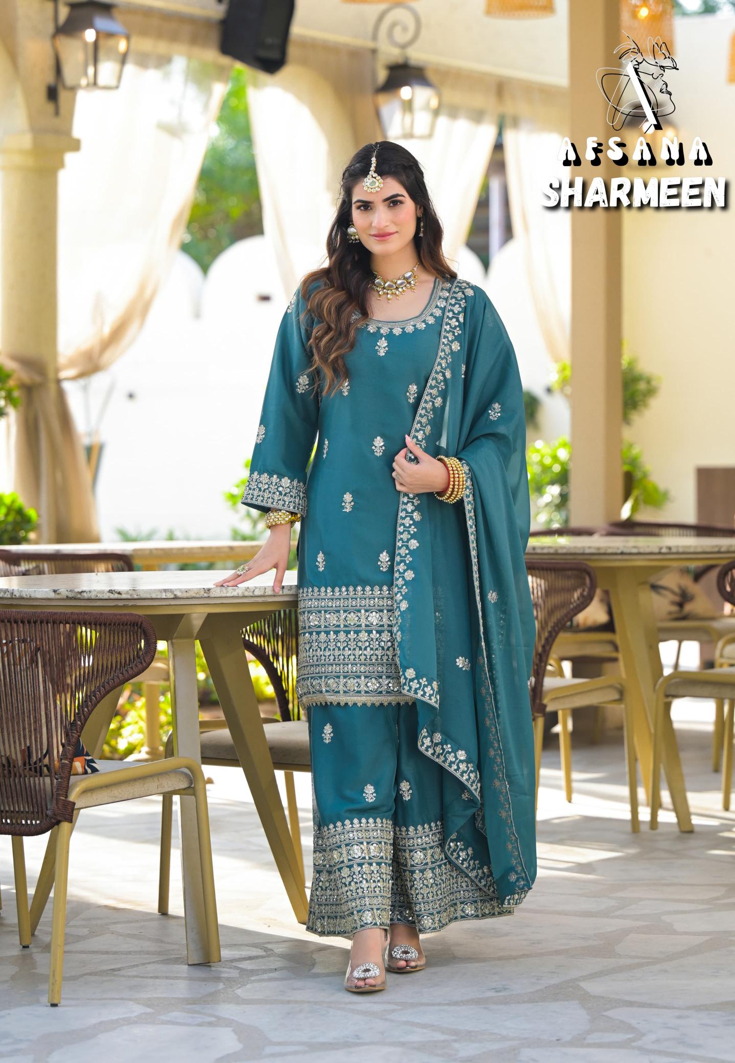 Afsana Sharmeen vol 2 catalog pakistani winter suits online india