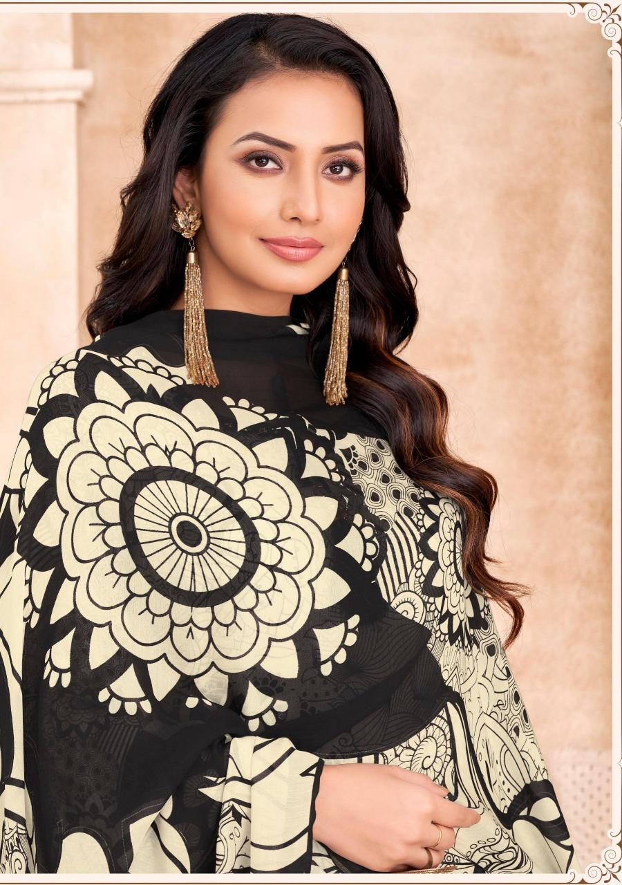 Alok Black Candy catalog party wear dress material wholesale surat 