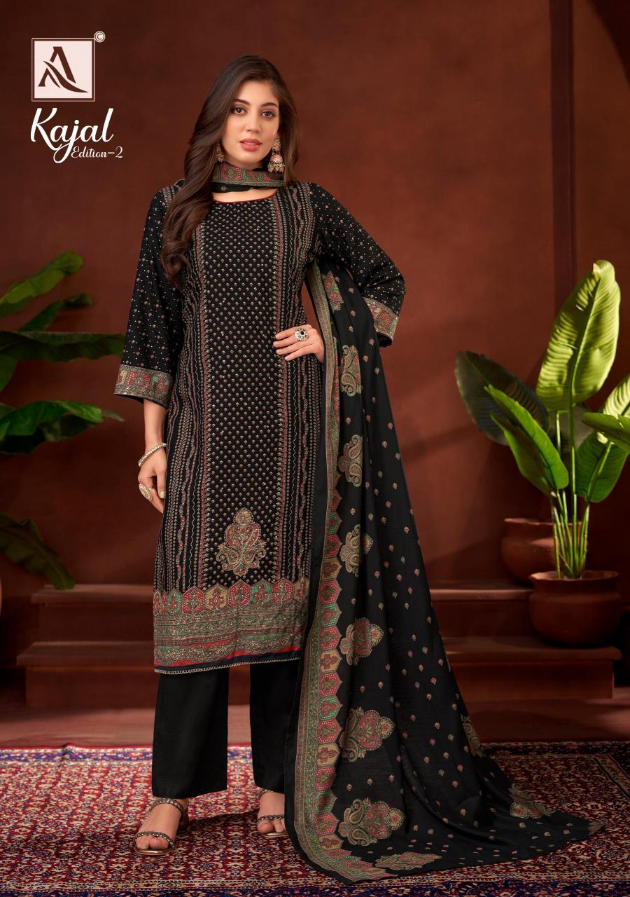 Alok Kajal Vol 2 Catalog jute dress material wholesale