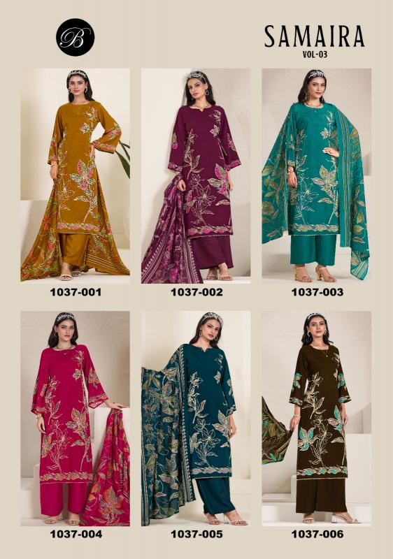 BelliZa Samaira Vol 3 catalog wholesale dress material distributors in surat