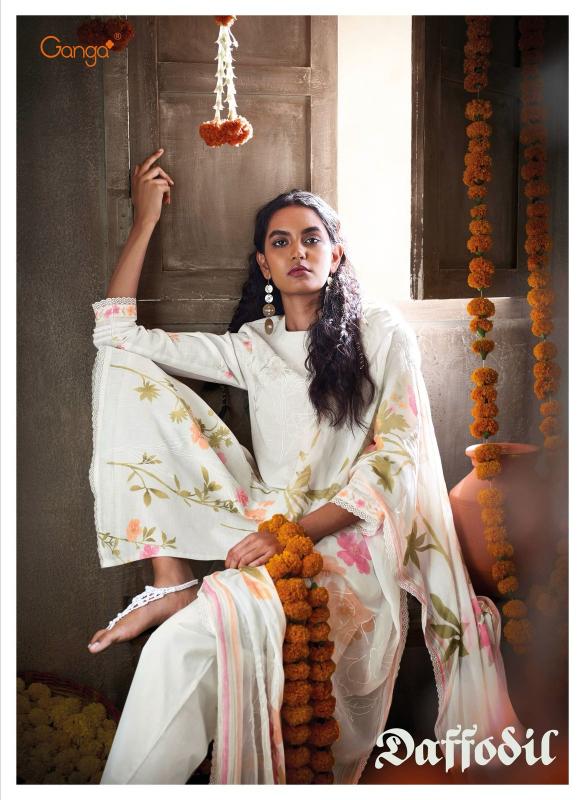 Ganga Daffodil catalog wholesale market for salwar kameez in delhi