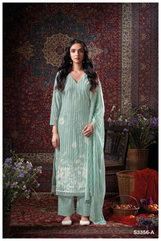 Ganga Gillian 3356 catalog buy wholesale salwar kameez surat