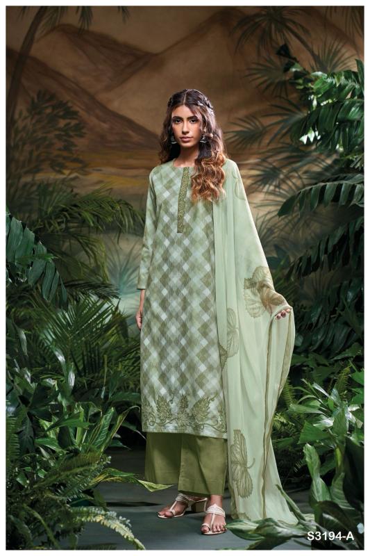 Ganga Jaskan 3194 catalog wholesale salwar suit market in delhi
