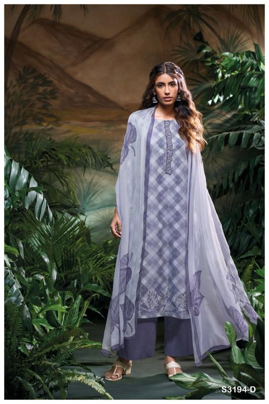 Ganga Jaskan 3194 catalog wholesale salwar suit market in delhi
