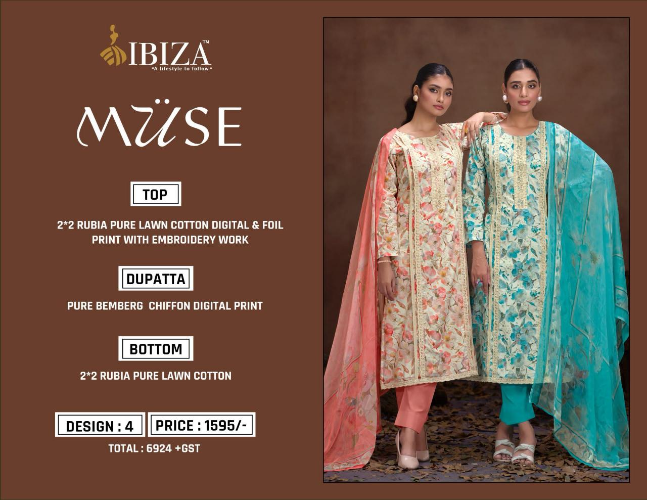 Ibiza Muse catalog cotton salwar kameez wholesale