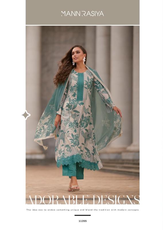 Mannrasiya Violetta Catalog wholesale dress material market in mumbai borivali