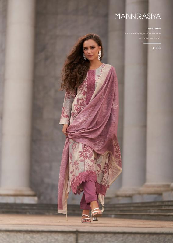 Mannrasiya Violetta Catalog wholesale dress material market in mumbai borivali
