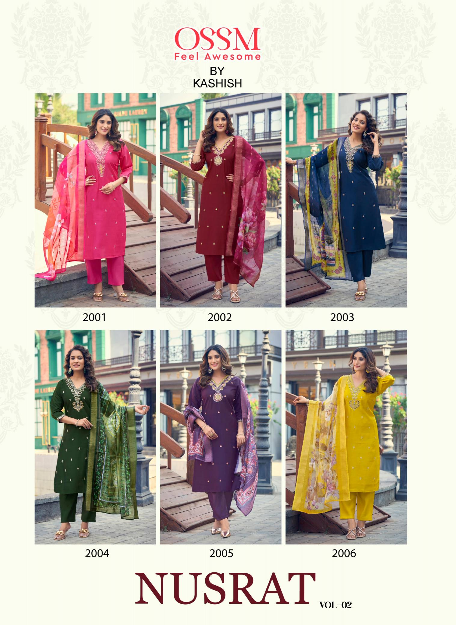 Ossm Nusrat Vol 2 Catalog designer kurtis collection online india