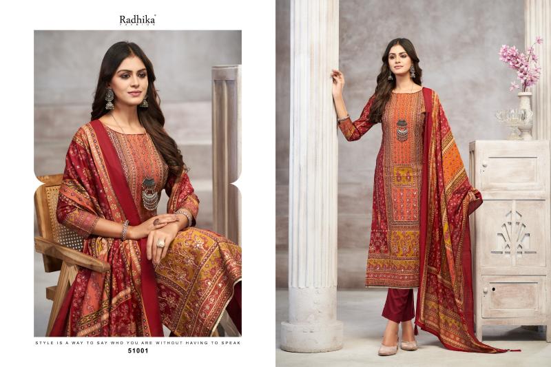 Radhika Azara Beauty Silk catalog wholesale dress material shops in tamil nadu