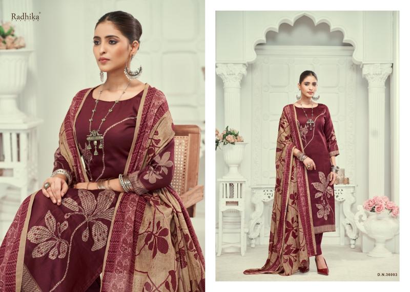 Radhika Azara Jivika Vol 3 Catalog wholesale market in ramanathapuram dress material