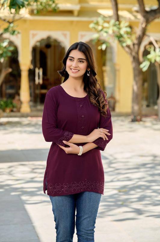 Rangmaya Sony catalog short kurti online shopping india