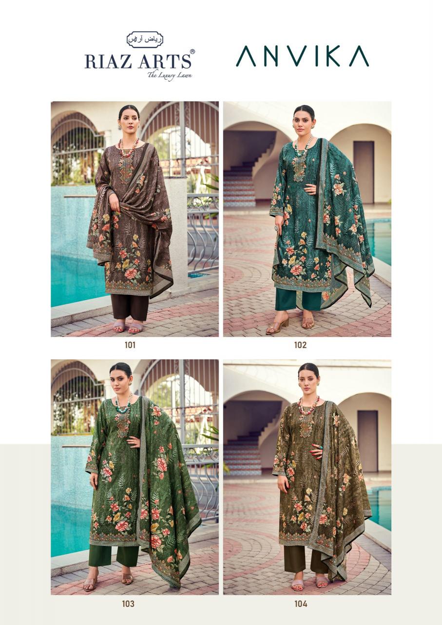 Riaz Arts Anvika Catalog wholesale dress material vapi