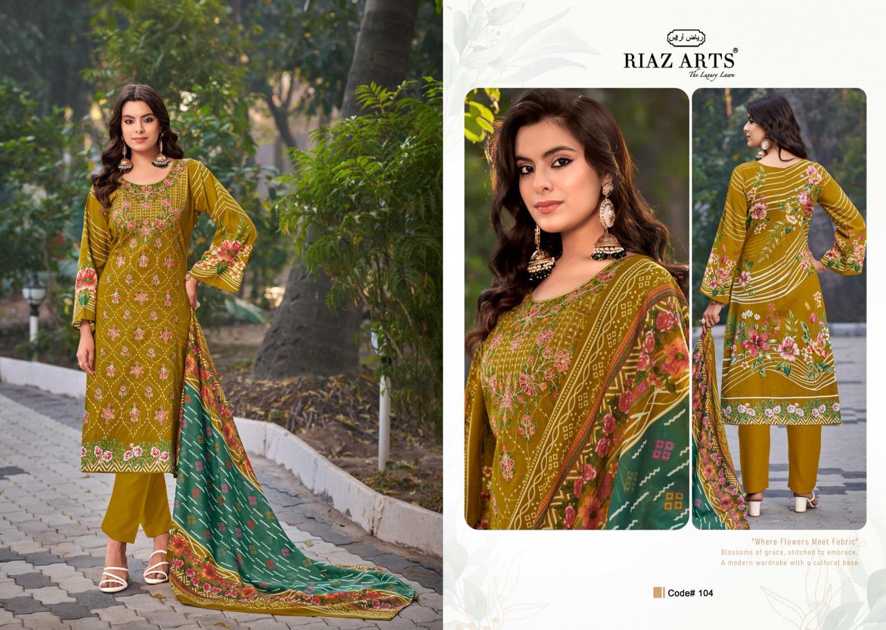 Riaz Arts Elan Vol 2 Catalog pakistani lawn cotton dress material wholesale