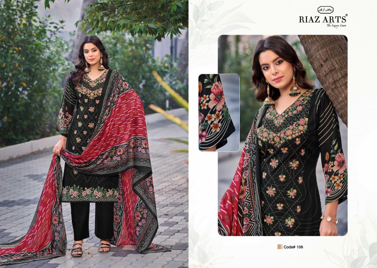 Riaz Arts Elan Vol 2 Catalog pakistani lawn cotton dress material wholesale