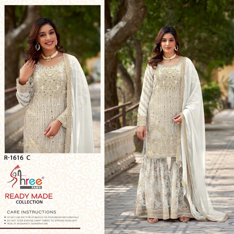 Shree Fabs R 1616 catalog Ragga Chiffon Ready Made textile infomedia pakistani suits surat