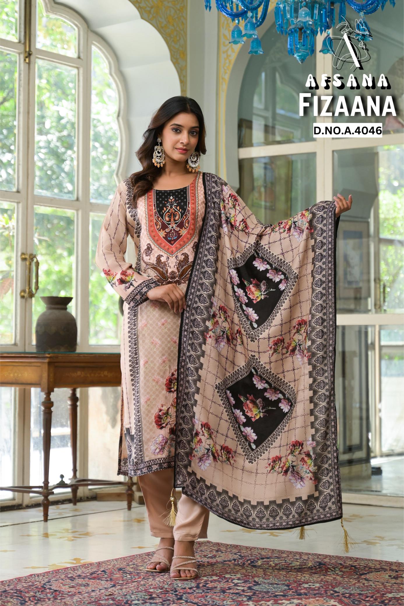 Afsana Eshmira catalog pakistani designer stitching suits 