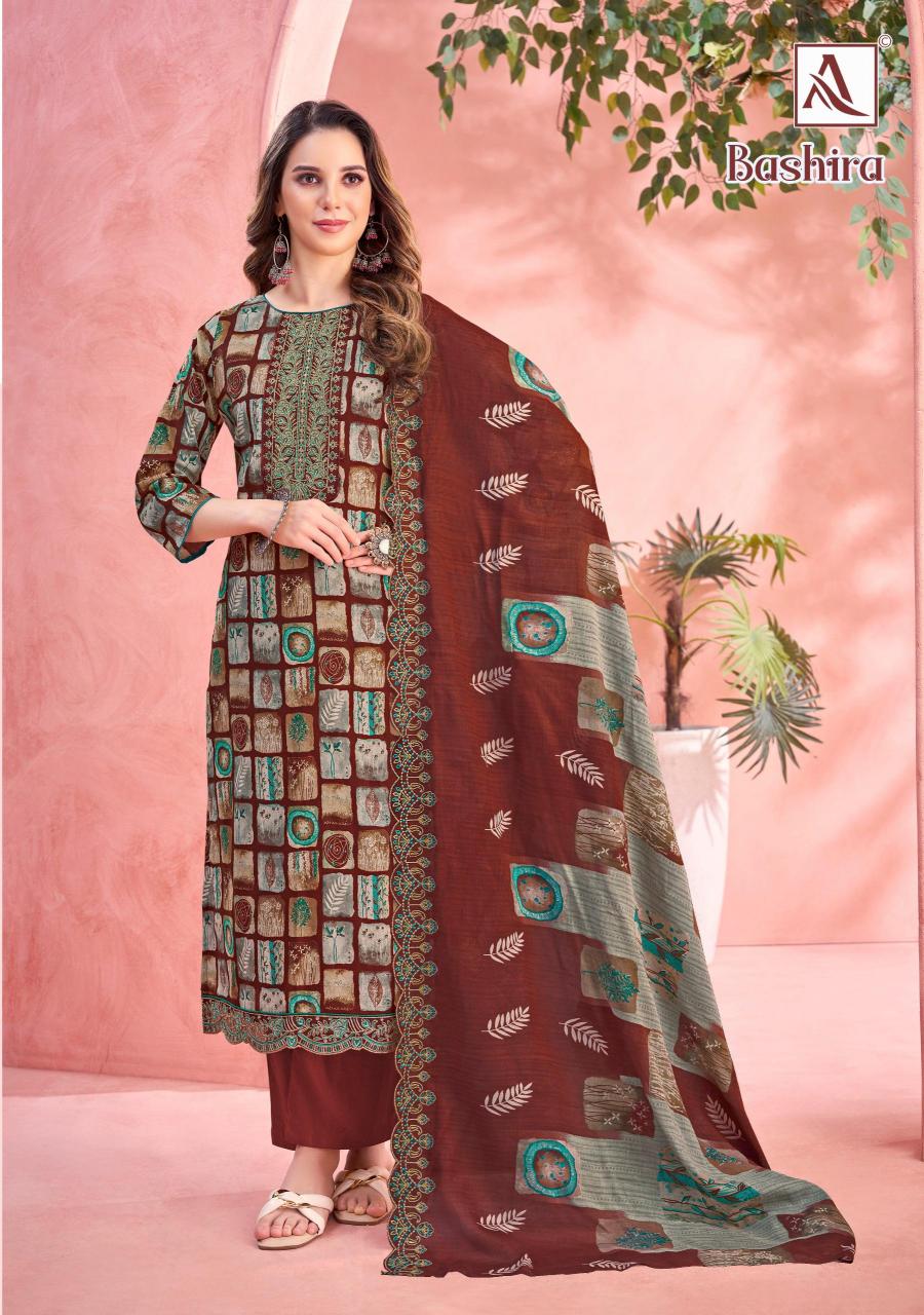 Alok Bashira catalog buy wholesale dress materials in surat