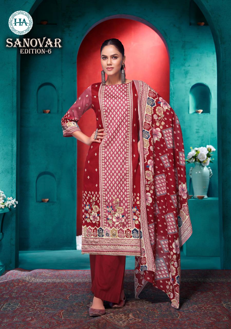 Alok Sanovar Vol 6 wholesale dress material distributors