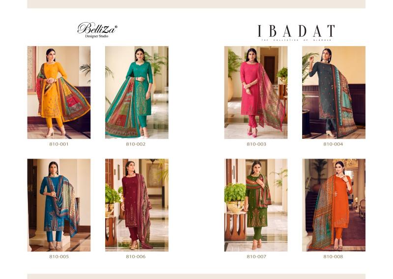 BelliZa Ibadat Catalog cotton dress material surat